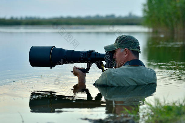 野外野生动物摄影师