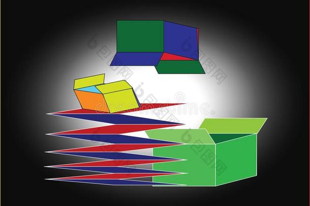 盒子和纸箱插图