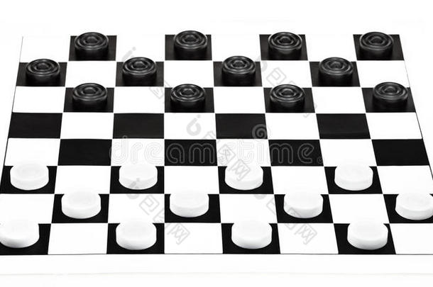 8x8方格板隔离在白色背景上