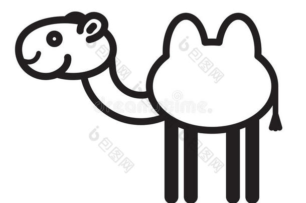可爱的动物骆驼插图