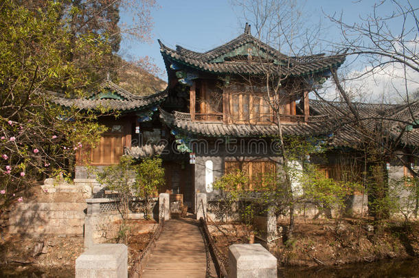 中国黑龙潭古建筑群。