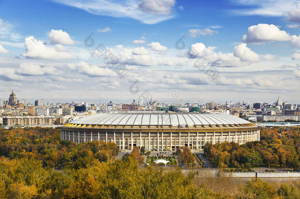 从观景台俯瞰莫斯科