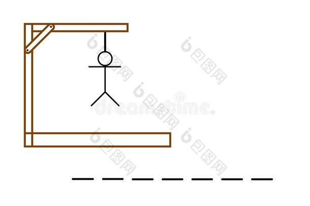 白色背景下的刽子手游戏