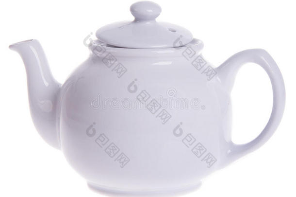 茶壶。背景上的茶壶
