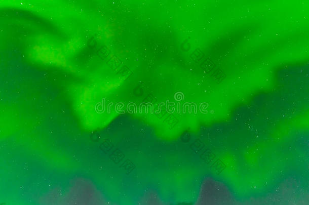 绿色北极光夜空背景图案