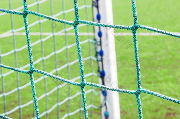 足球门柱和网