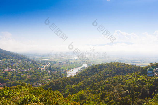 泰国塔顿村，鸟瞰