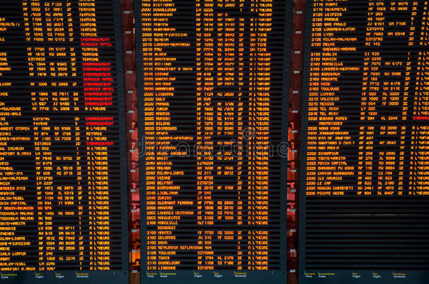 机场航班信息板