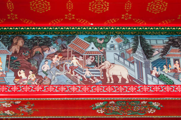 泰国公共寺院的佛教艺术绘画风格