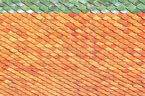 屋顶瓷砖背景瓷砖