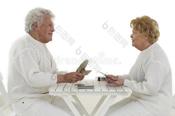 快乐的老夫妇打牌游戏