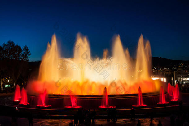 巴塞罗那魔法喷泉