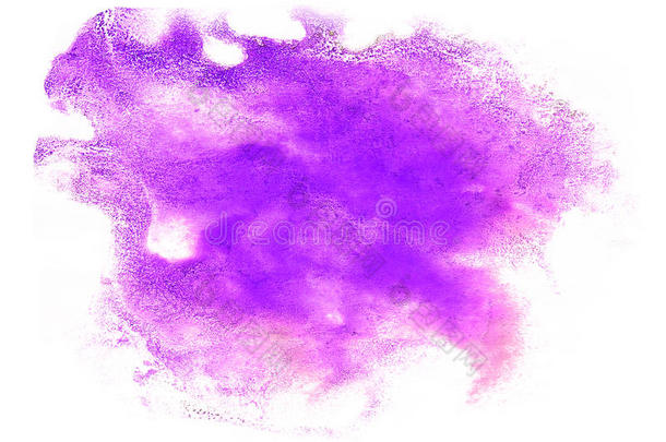 抽象紫色笔墨水彩毛笔水彩泼墨p