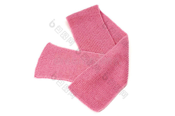 可爱的<strong>粉色</strong>冬<strong>季</strong>围巾，排列得很好。