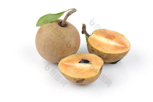 sapodilla李子，sapota（manilkara zapota（l.）p.royen）。