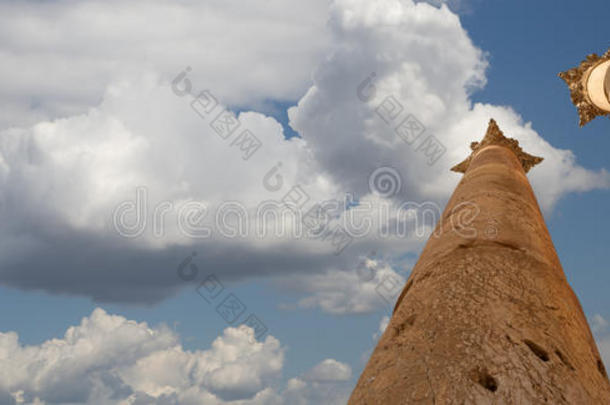 约旦城市杰拉什的罗马柱（古代的格拉萨）