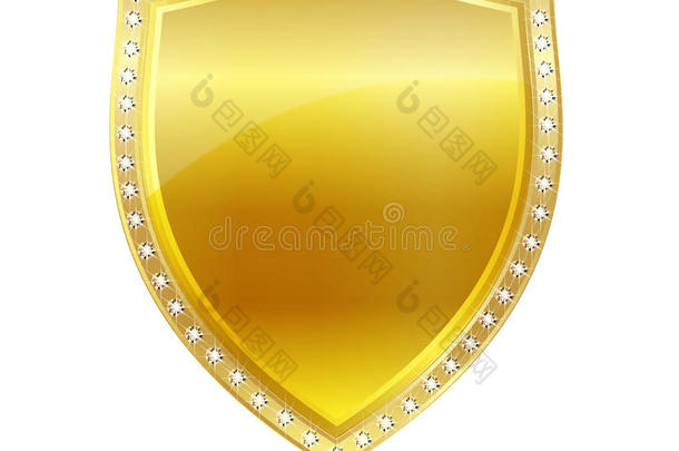 徽章框架黄金