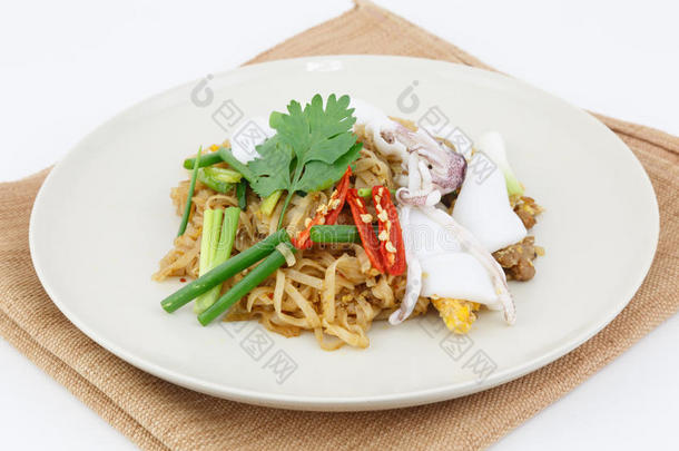 泰国菜泰国菜，鱿鱼炒米粉