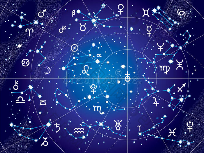 十二星座图紫外蓝图版图片-包图网企业站