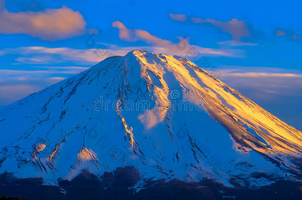 富士山日落