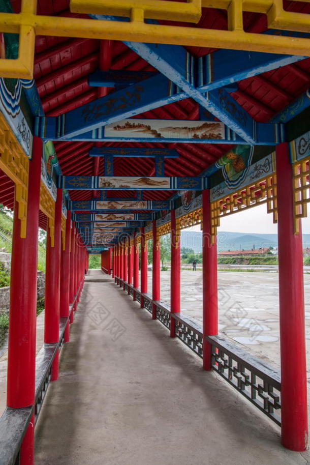 大兴林区根河市芒桂镇脚下风景秀丽的凝析绿包图企业站