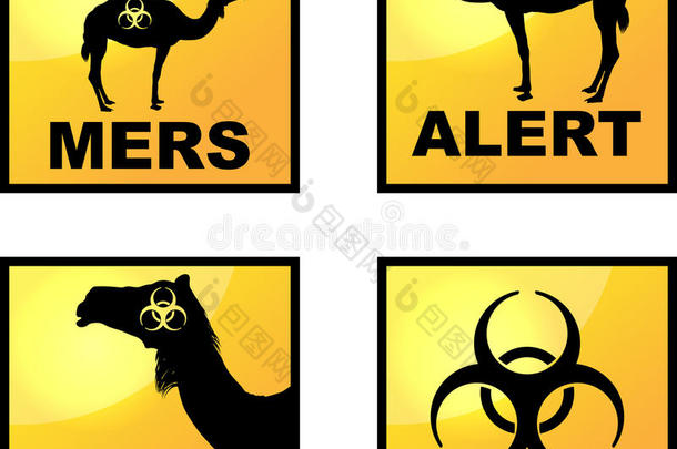 冠状病毒警报图标标签