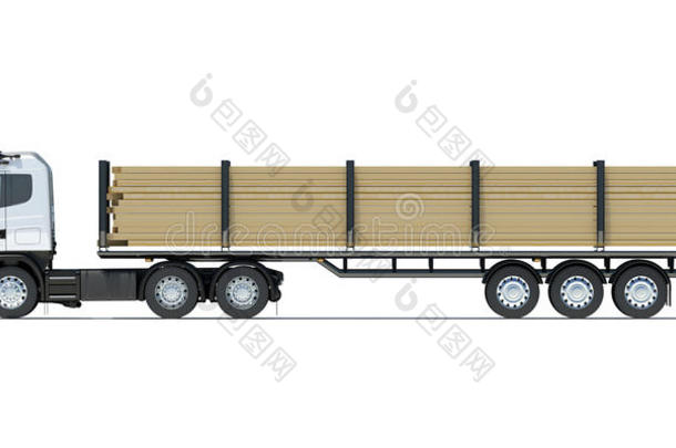 木材运输卡车
