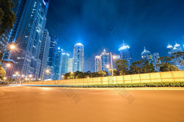 现代城市夜间动态背景