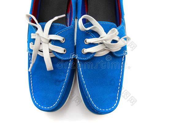蓝色男鞋