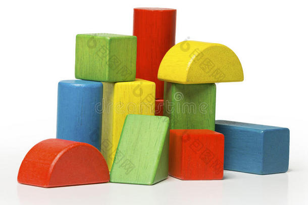 玩具木块，彩色砖块