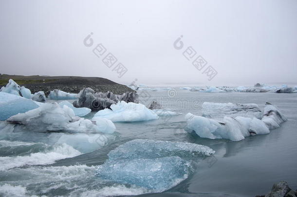 冰河泻湖，约库萨隆，冰岛