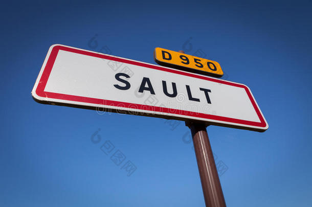 入口标志，乡村索尔特，普罗旺斯，法国