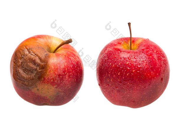 奇红苹果与新鲜红苹果的比较