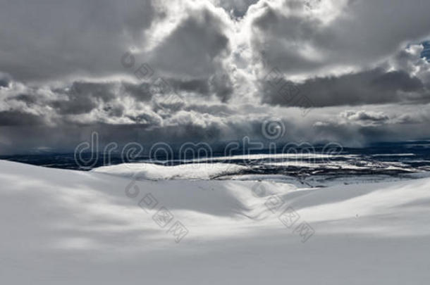 俄罗斯摩尔曼斯克地区基洛夫斯克滑雪场