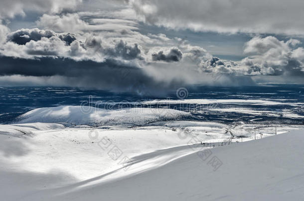 俄罗斯摩尔曼斯克地区基洛夫斯克滑雪场