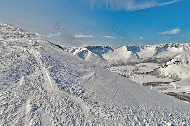 俄罗斯摩尔曼斯克地区基洛夫斯克滑雪场