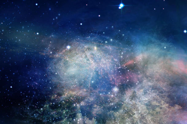 宇宙中的星云和恒星。