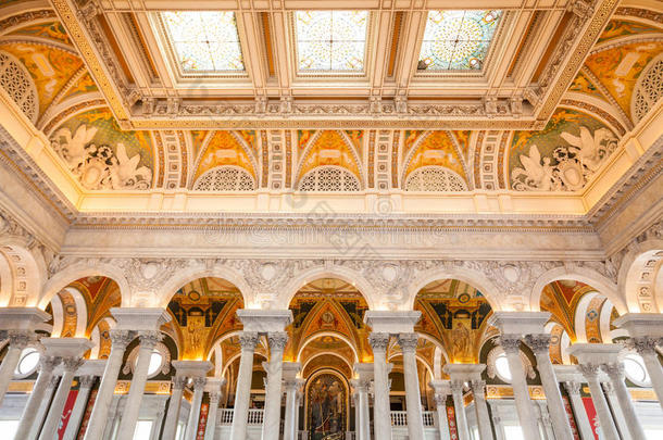 国会图书馆，大楼内部，华盛顿特区