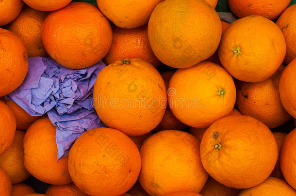 蔬菜水果店的橘子