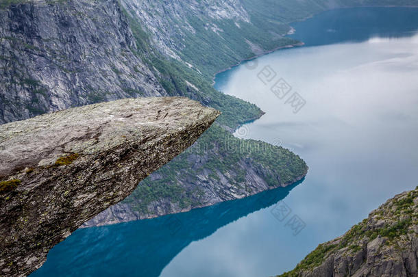 美丽的挪威风景，在通往t