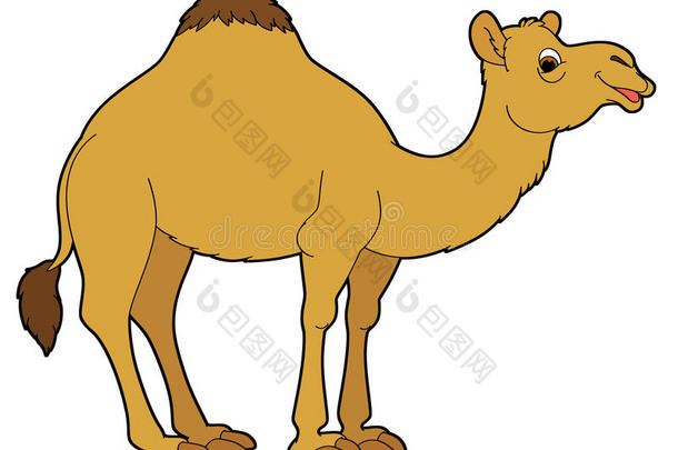 卡通动物-骆驼