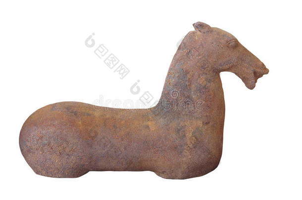 中国古代马的形象孤立。