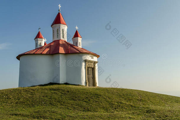 贵族天主教的小教堂教堂小山