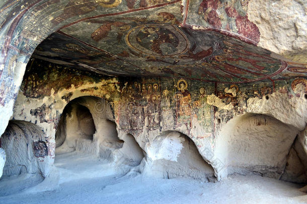 方面拜占庭式洞穴教堂壁画