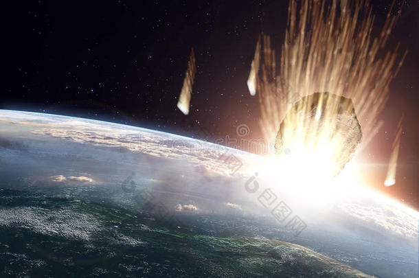 大型小行星撞击地球