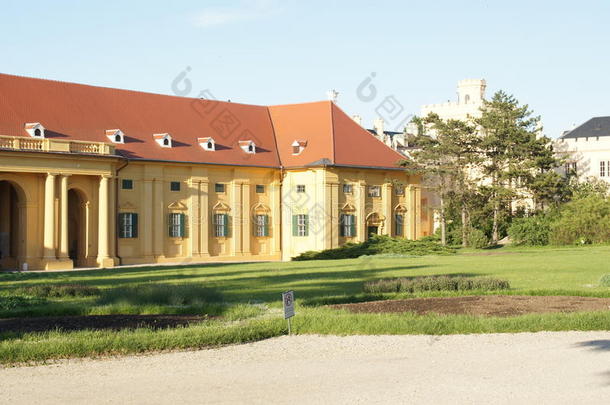 捷克共和国城堡公园莱德尼斯城堡建筑