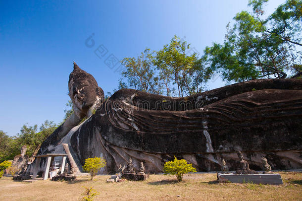 老挝万象的佛像公园。著名旅游地标