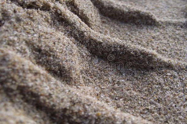 海沙中的轮胎痕迹（特写）3