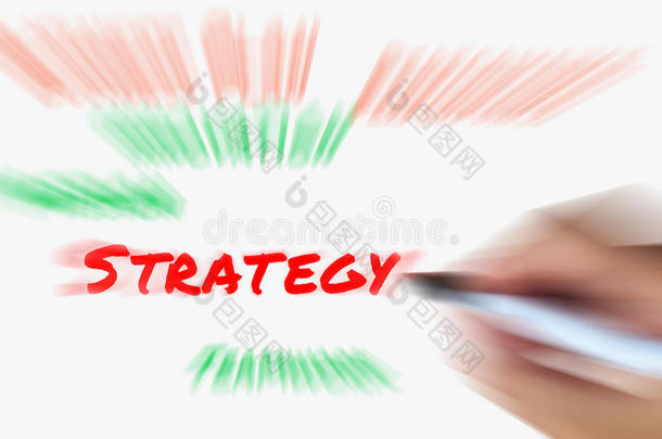 白板上的策略显示计划目标、目标和st