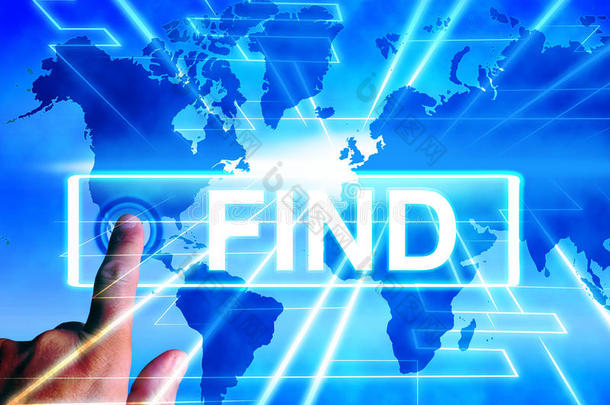 “查找地图”显示internet或联机“发现”或“搜索”